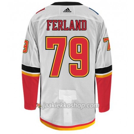 Miehille NHL Calgary Flames Pelipaita MICHAEL FERLAND 79 Adidas Valkoinen Authentic